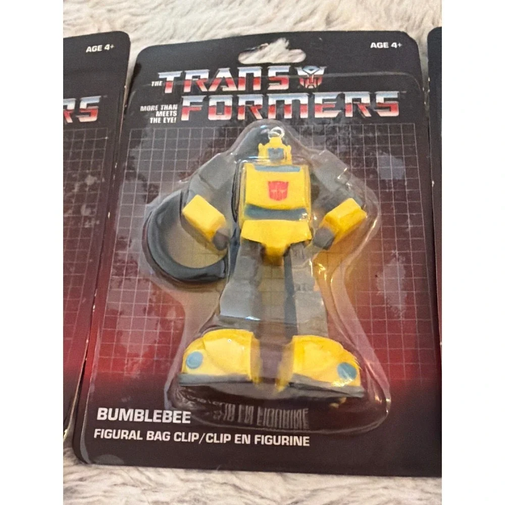 Transformers G1 Figural Bag Clip Lot Optimus Prime Bumblebee Megatron Soundwave